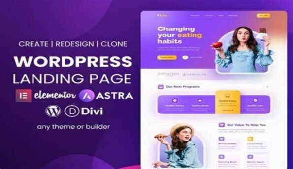 No1 Divi WordPress Sites Blog Landing Page