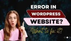 Quick WordPress Error Site Issues Resolved
