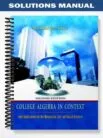 SolutionsManualforCollegeAlgebrainContextwithApplicationsfortheManagerialLifeandSocialSciences2ndEditionbyHarshbarger