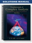 SolutionsManualforFundamentalsofComplexAnalysiswithApplicationstoEngineeringScienceandMathematics3rdEditionbySaff