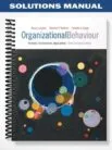 SolutionsManualforOrganizationalBehaviourConceptsControversiesApplicationsSixthCanadianEdition6thEditionbyLangton