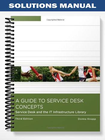 Solutions Manual for A Guide to Service Desk Concepts 3rd Edition by Donna Knapp