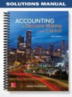 Solutions Manual for Accounting for Decision Making and Control 9th Edition by Zimmerman