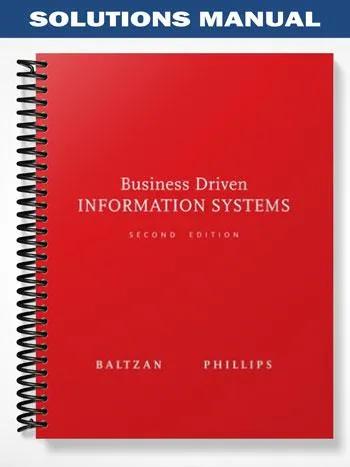 Solutions_Manual_for_Business_Driven_Information_Systems_2nd_Edition_by_Baltzan Solutions_Manual_for_Business_Driven_Information_Systems_2nd_Edition_by_Baltzan