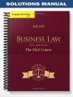 Solutions_Manual_for_Cengage_Advantage_Books_Business_Law_Text_and_Cases_The_First_Course_1st_Edition_by_Miller