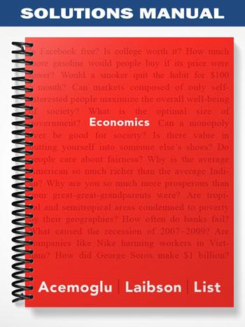 Solutions Manual for Economics 1st Edition by Acemoglu