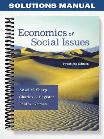 Solutions Manual for Economics of Social Issues 20th Edition by Sharp