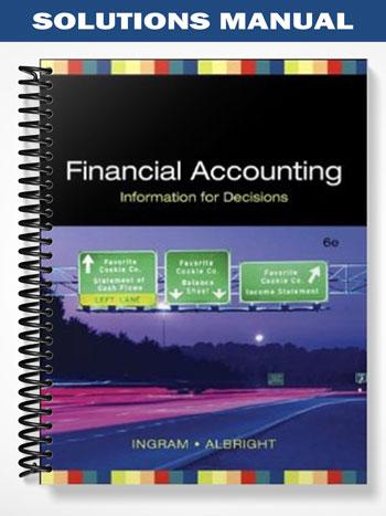 Solutions Manual for Financial Accounting Information for Decisions 6th Edition by Ingram