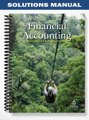 Solutions Manual for Financial Accounting Information for Decisions 6th Edition by Wild