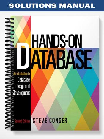 Solutions Manual for Hands-On Database 2nd Edition by Steve Conger