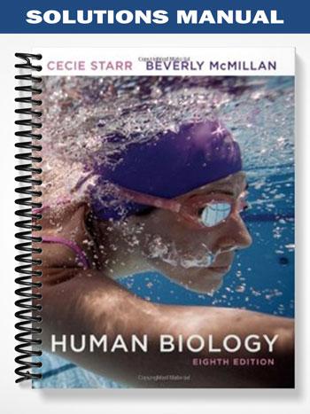 Solutions Manual for Human Biology 8th Edition by Starr