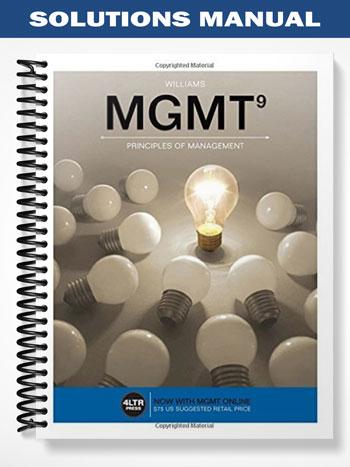 Solutions Manual for MGMT 9th Edition by Williams