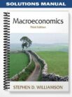 Solutions Manual for Macroeconomics 3rd Edition by Williamson