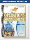 Solutions Manual for Operations Management 4th Edition by Reid