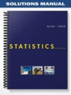 Solutions Manual for Statistics 11th Edition by McClave