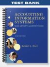 Test Bank for Accounting Information Systems Basic Concepts & Current Issues 2nd Edition by Hurt
