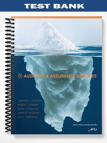 Test Bank for Auditing and Assurance Services 4th Edition by Louwers