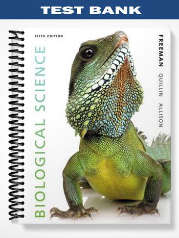Test Bank for Biological Science Plus MasteringBiology 5th Edition by Freeman