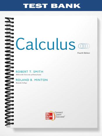 Test Bank for Calculus Late Transcendental 4th Edition by Smith