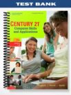 Test Bank for Century 21 Computer Skills and Applications Lessons 1-90 10th Edition by Hoggatt