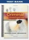 Test Bank for Criminal Investigation 10th Edition by Orthmann