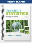 Test Bank for Elementary Statistics Picturing the World 5th Edition by Larson