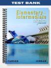 Test Bank for Elementary and Intermediate Algebra 3rd Edition by Carson