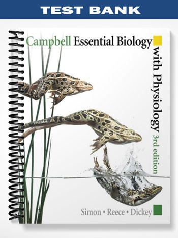 Test Bank for Essential Biology 3rd Edition by Campbell
