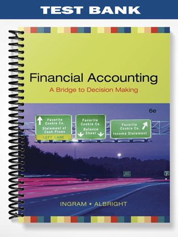 Test Bank for Financial Accounting A Bridge to Decision Making 6th Edition by Ingram