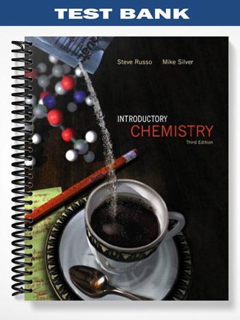 Test Bank for Introductory Chemistry 3rd Edition by Russo