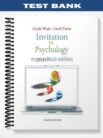 Test Bank for Invitation to Psychology 4th Edition by Wade