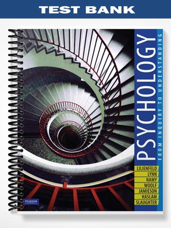 Test Bank for Psychology From Inquiry to Understanding 1st Edition by Lilienfeld