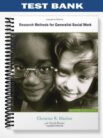 Test Bank for Research Methods for Generalist Social Work 5th Edition by Marlow