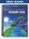Test Bank for Sustainable Energy SI Edition 1st Edition by Richard Dunlap